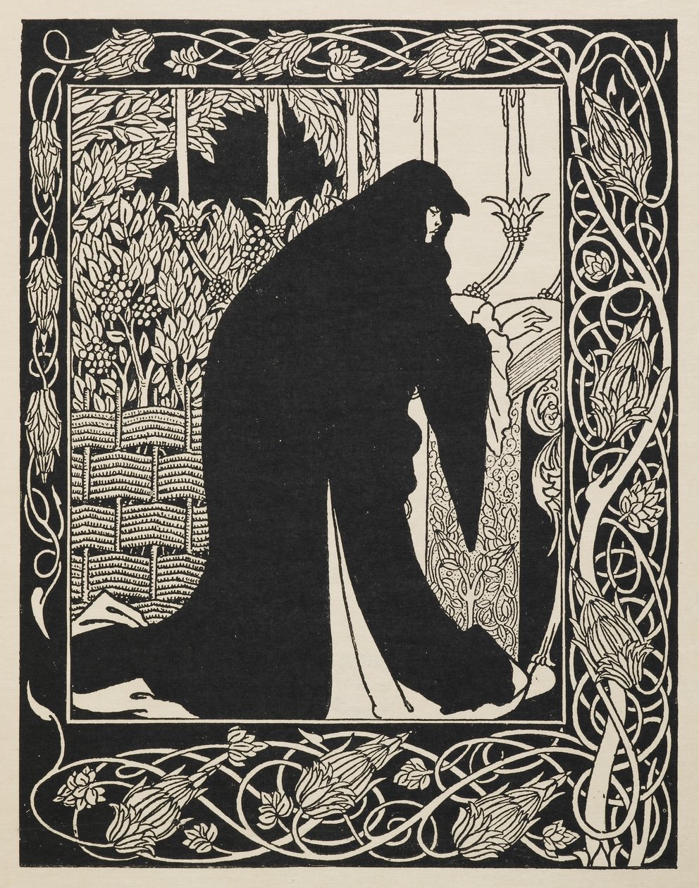 كيف جعلتها الملكة جينيفر راهبة. من كتاب "Le morte D