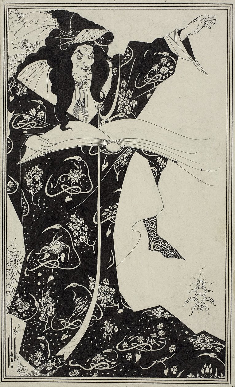 فيرجيل الساحر ، ج 1893 بواسطة اوبري بيردسلي