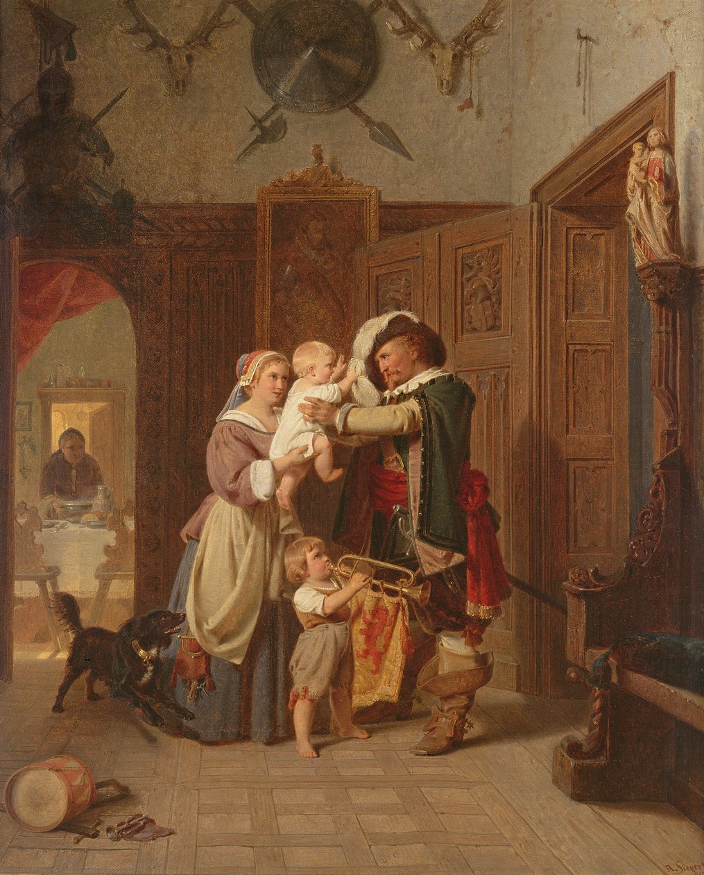 عودة فارس ، 1855 بواسطة أغسطس فريدريش سيجرت