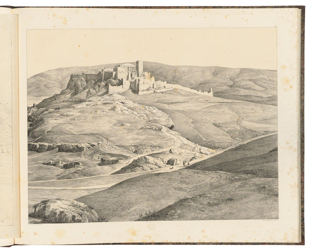 ينظر إلى أثينا من تل الحوريات ، 1841 بواسطة أغسطس فرديناند Stademann