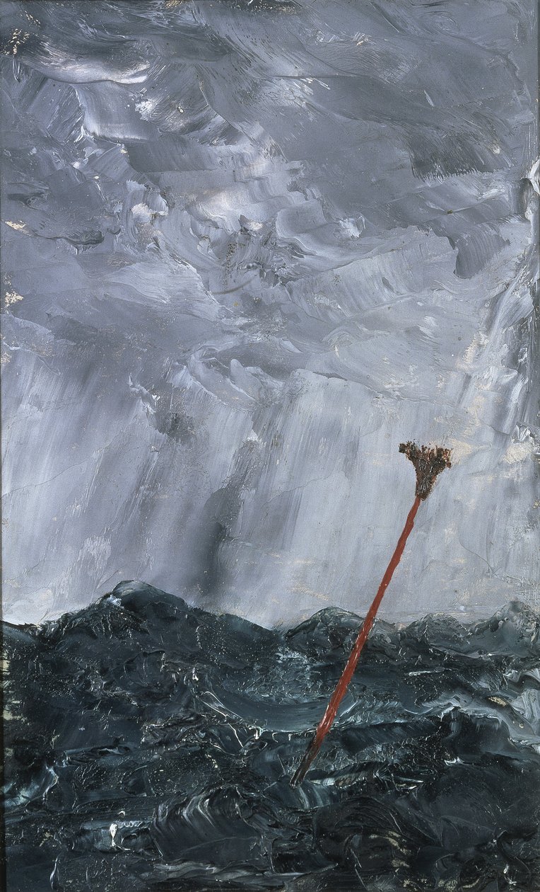 Stormy Sea Broom Buoy، 1892 (زيت على ورق) بواسطة أغسطس جوهان ستريندبرج