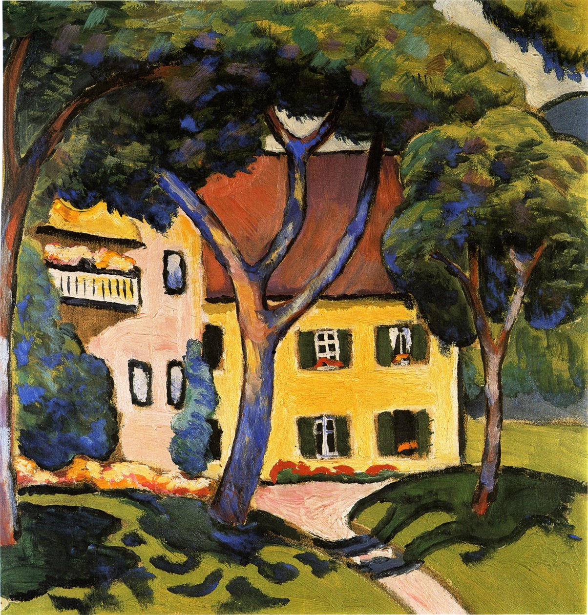 منزل في Tegernsee ، 1910. بواسطة أغسطس ماكي