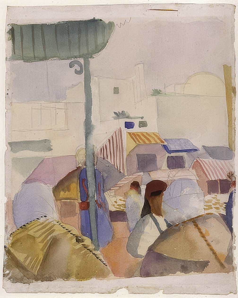 سوق تونس (II). 1914 بواسطة أغسطس ماكي