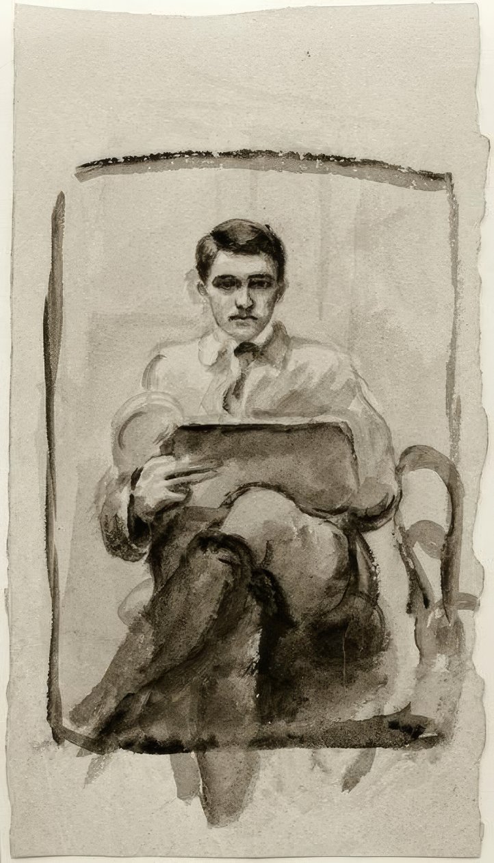 صورة ذاتية ، رسم بواسطة أغسطس ماكي