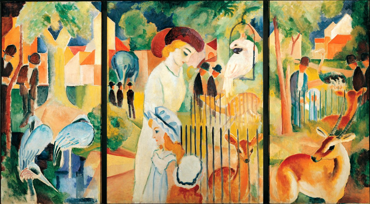 حديقة الحيوان الكبيرة. لوحة لأوغست ماكي (1887-1914) بواسطة أغسطس ماكي