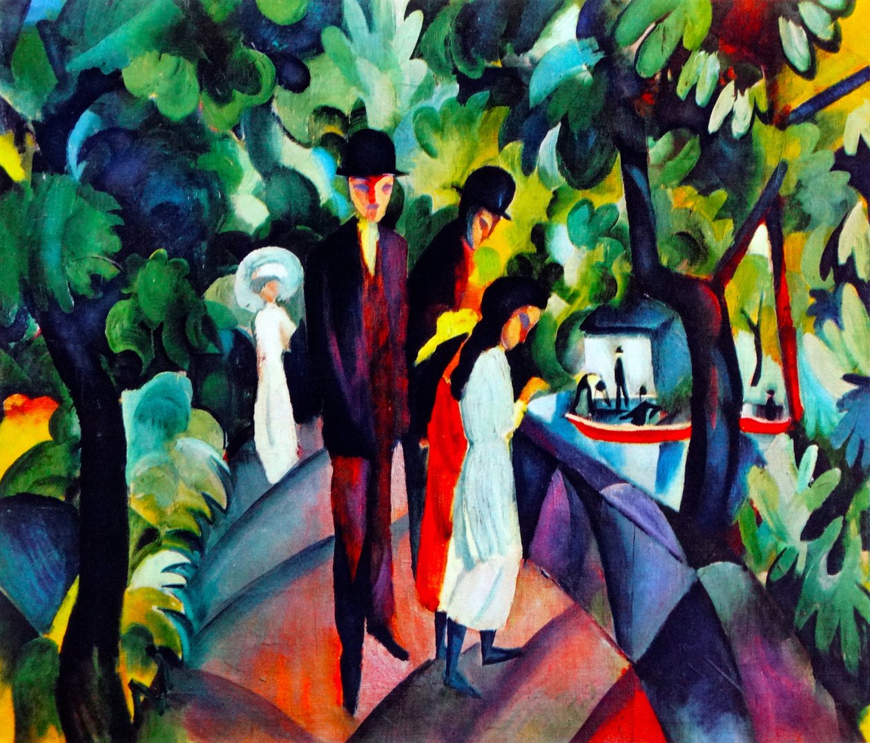 مشوا على الجسر ، 1912 بواسطة أغسطس ماكي