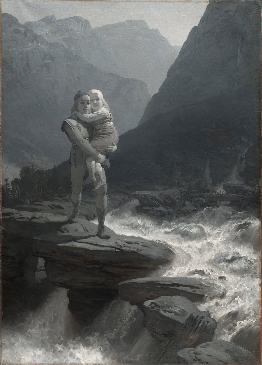 ملحمة Frithiof: Frithiof and Ingeborg ، 1880. بواسطة أغسطس Malmström