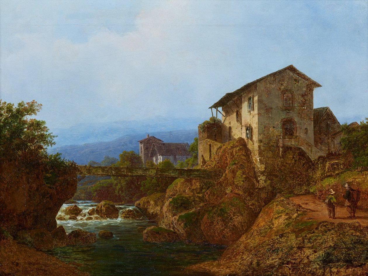 Alte Dorfbrücke بواسطة أغسطس بيبينهاجن