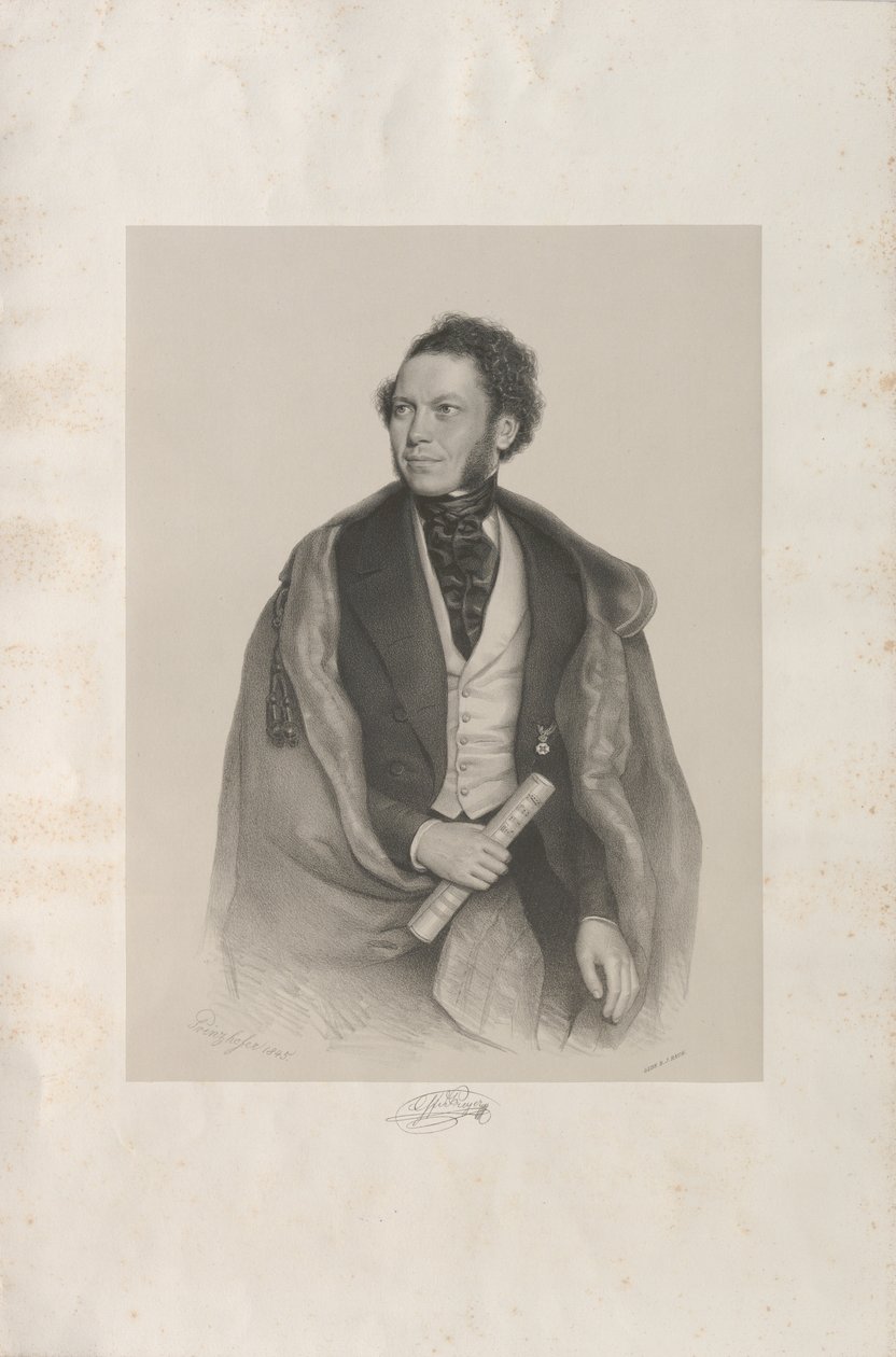صورة للمؤلف والقائد جوتفريد فون بريير 1807-1901 ، 1845. بواسطة أغسطس Prinzhofer