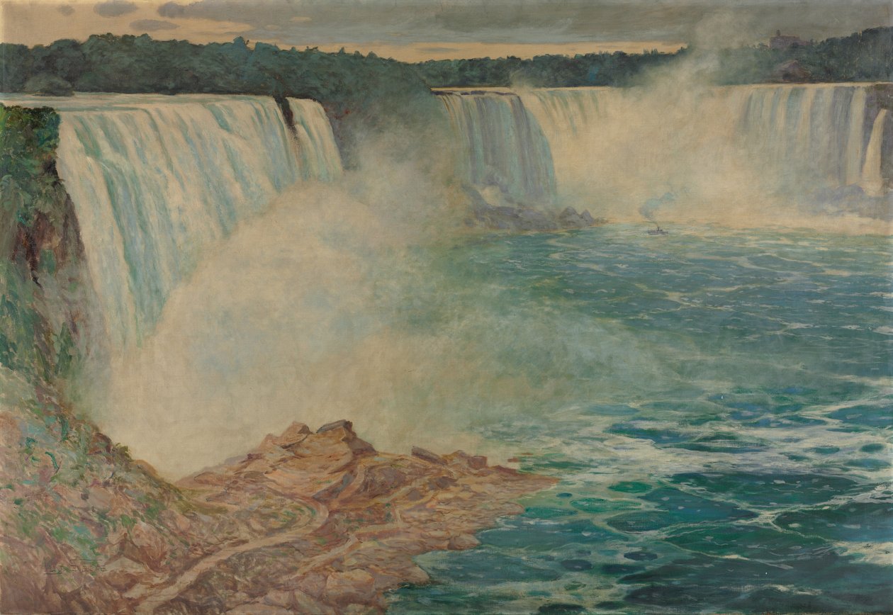 شلالات نياجرا ، ج. 1906-1909. بواسطة أغسطس ساترا