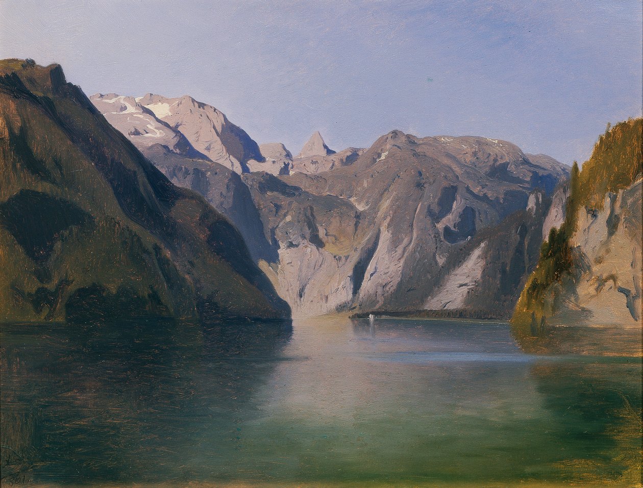 عرض على Koenigssee بواسطة أغسطس شيفر من فينوالد