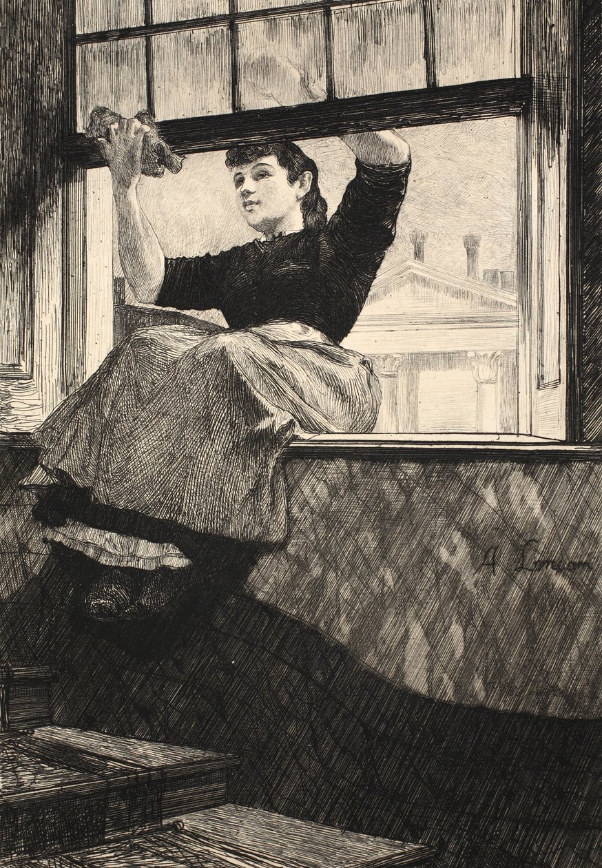 رسم توضيحي من الحانة "La Rue a Londres". بقلم G. Charpentier et Cie ، 1884 بواسطة أوغست أندريه لانكون