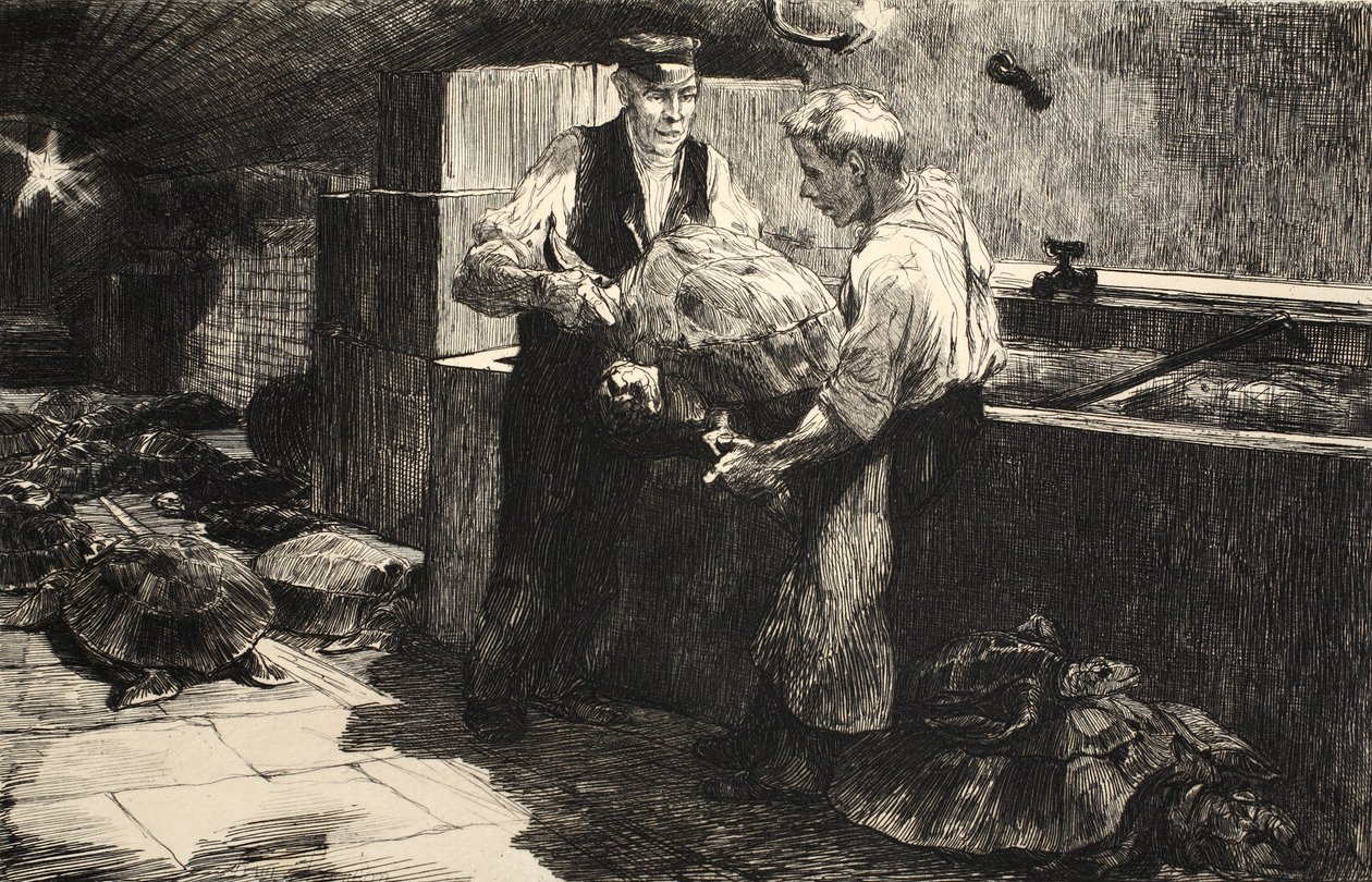 رسم توضيحي من الحانة "La Rue a Londres". بقلم G. Charpentier et Cie ، 1884 بواسطة أوغست أندريه لانكون
