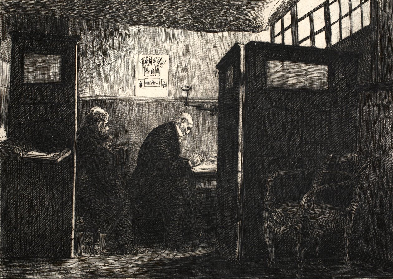 رسم توضيحي من الحانة "La Rue a Londres". بقلم G. Charpentier et Cie ، 1884 بواسطة أوغست أندريه لانكون