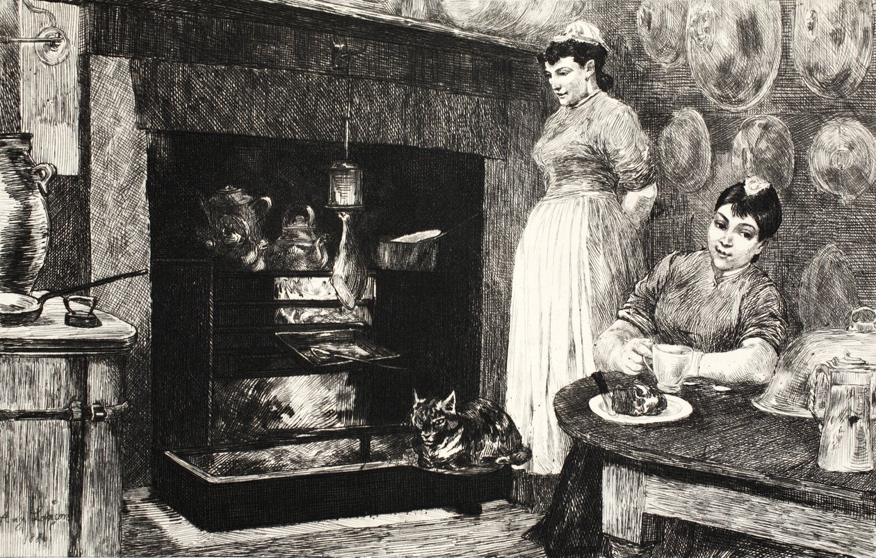 رسم توضيحي من الحانة "La Rue a Londres". بقلم G. Charpentier et Cie ، 1884 بواسطة أوغست أندريه لانكون