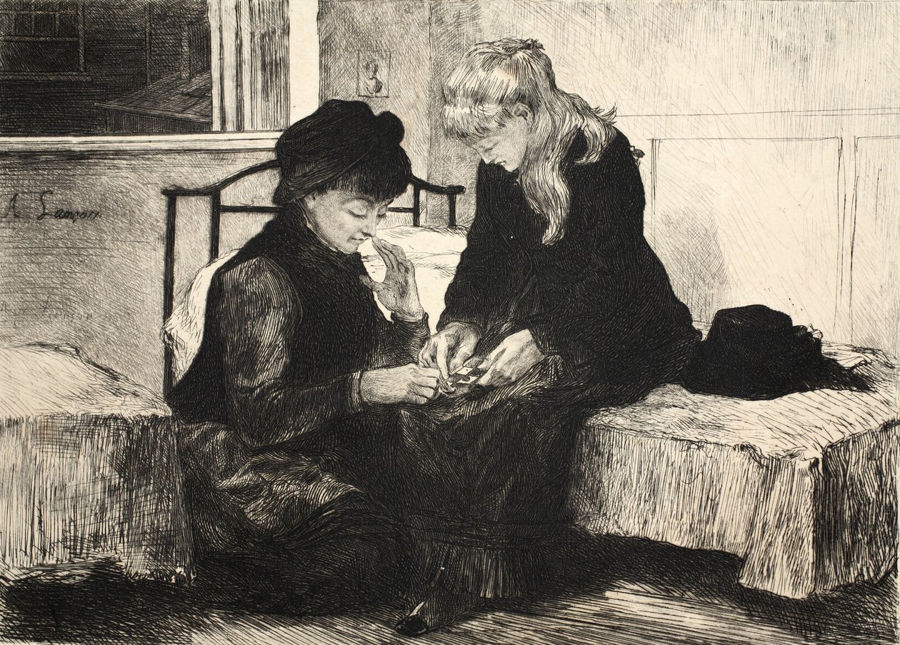 رسم توضيحي من الحانة "La Rue a Londres". بقلم G. Charpentier et Cie ، 1884 بواسطة أوغست أندريه لانكون