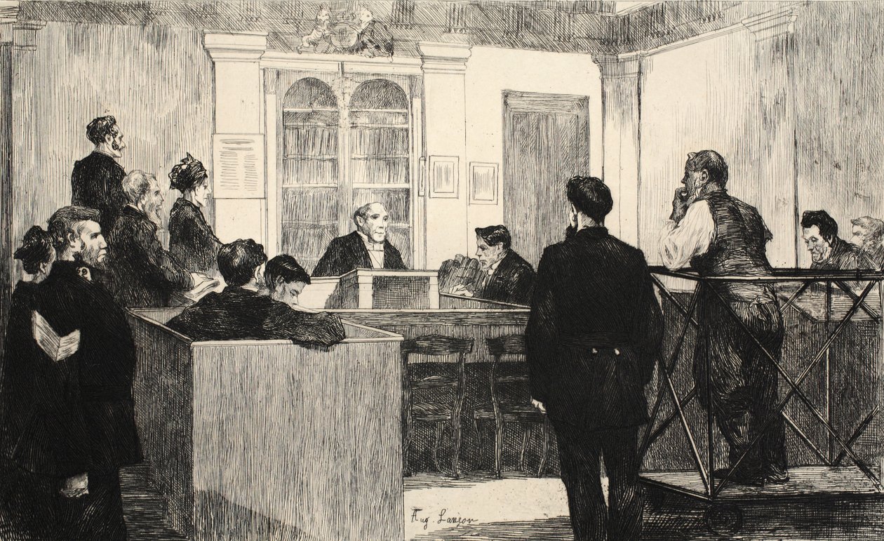 رسم توضيحي من الحانة "La Rue a Londres". بقلم G. Charpentier et Cie ، 1884 بواسطة أوغست أندريه لانكون