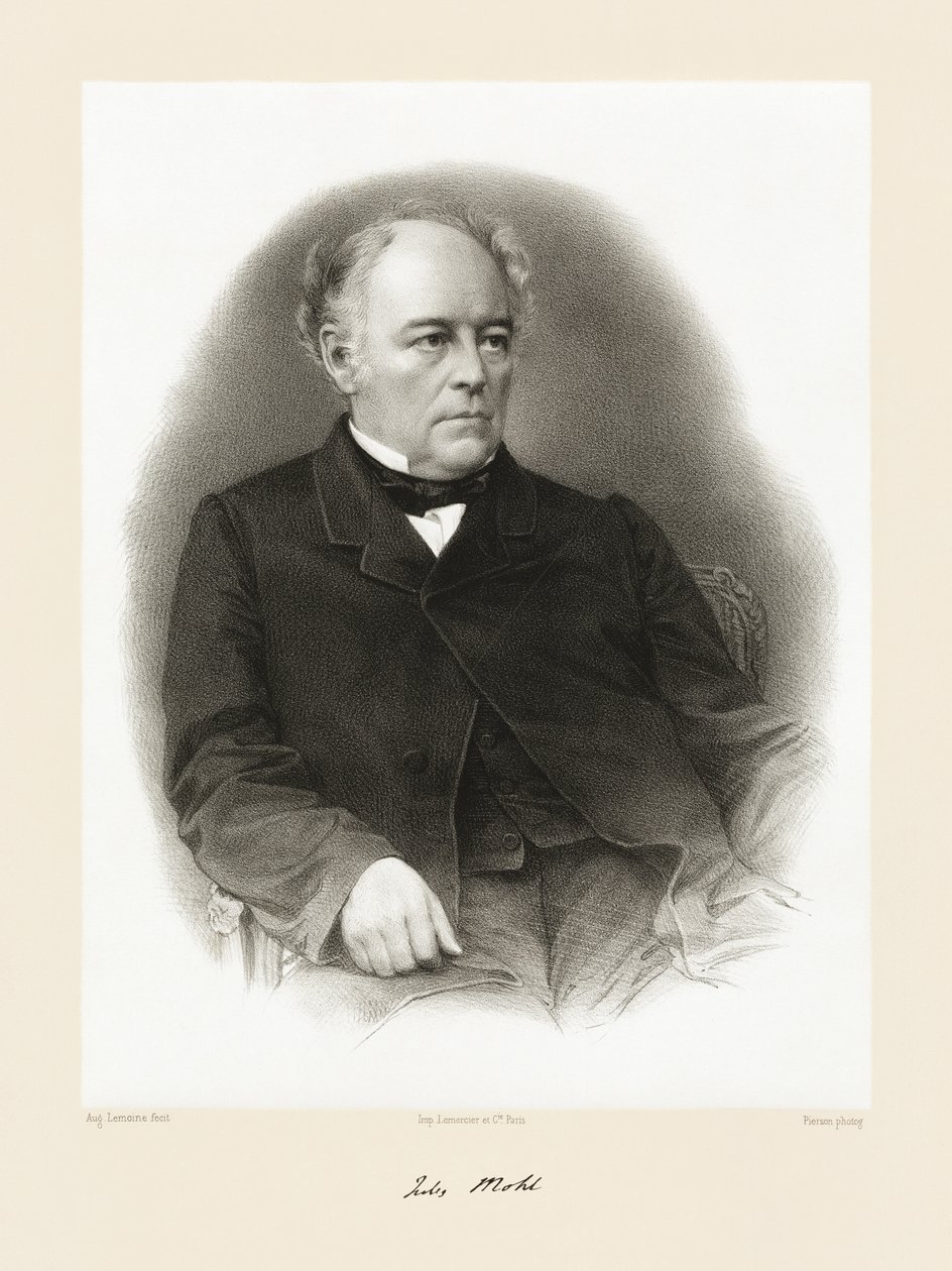 يوليوس موهل ، 1865-66 بواسطة أوغست تشارلز ليموين