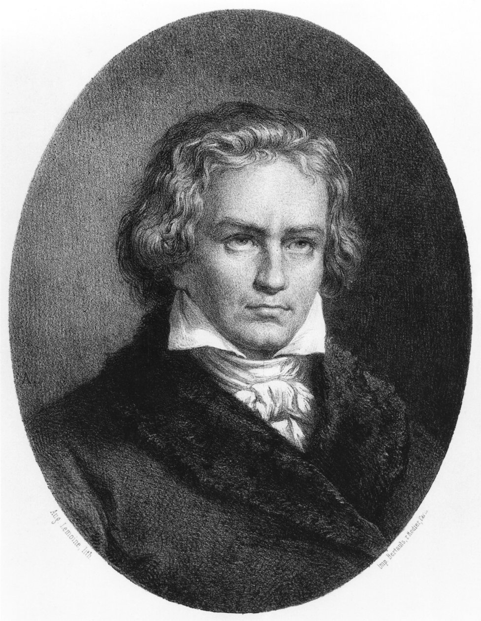 لودفيج فان بيتهوفن (1770-1827) بواسطة أوغست تشارلز ليموين
