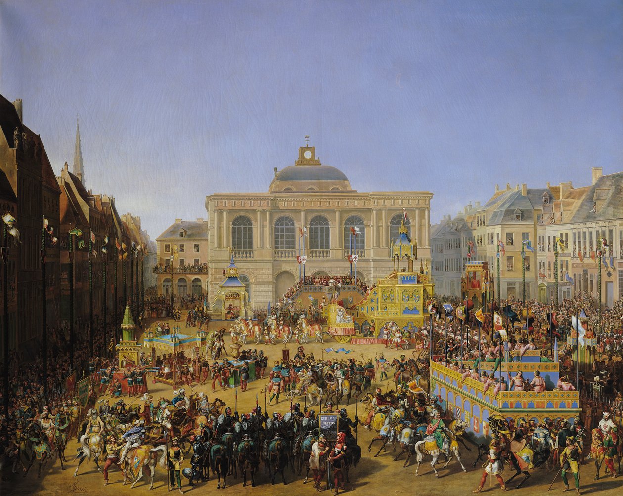 Kermesse في Saint-Omer في عام 1846 بواسطة أوغست جاك ريجنييه