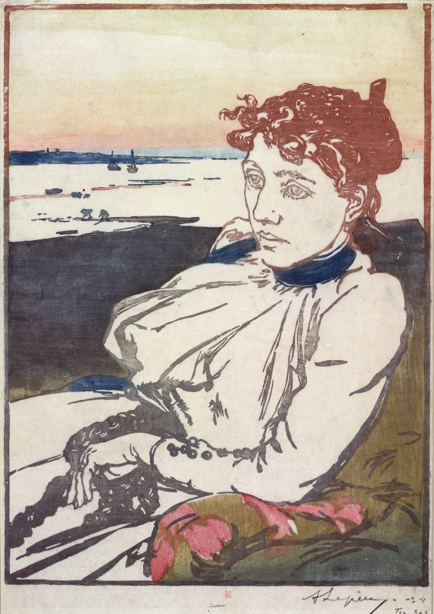 La Convalescante Mme.Lepere ، 1892 بواسطة أوغست لويس ليبيري