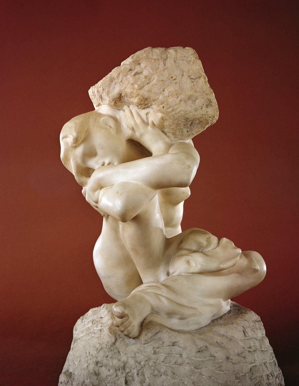 Caryatid بالحجر ، 1881-1882 (رخام) بواسطة أوغست رودين