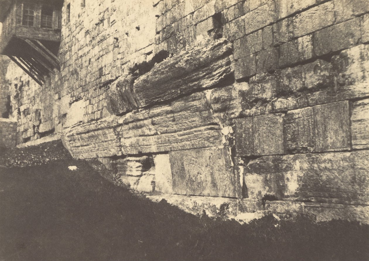 القدس. أسباب المعبد. قوس جسر سليمان الذي ربط موريا بسيون بواسطة أوغست سالزمان