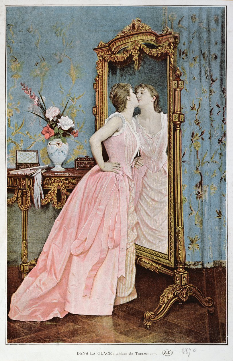 في المرآة ، 1890 بواسطة أوغست تولموش