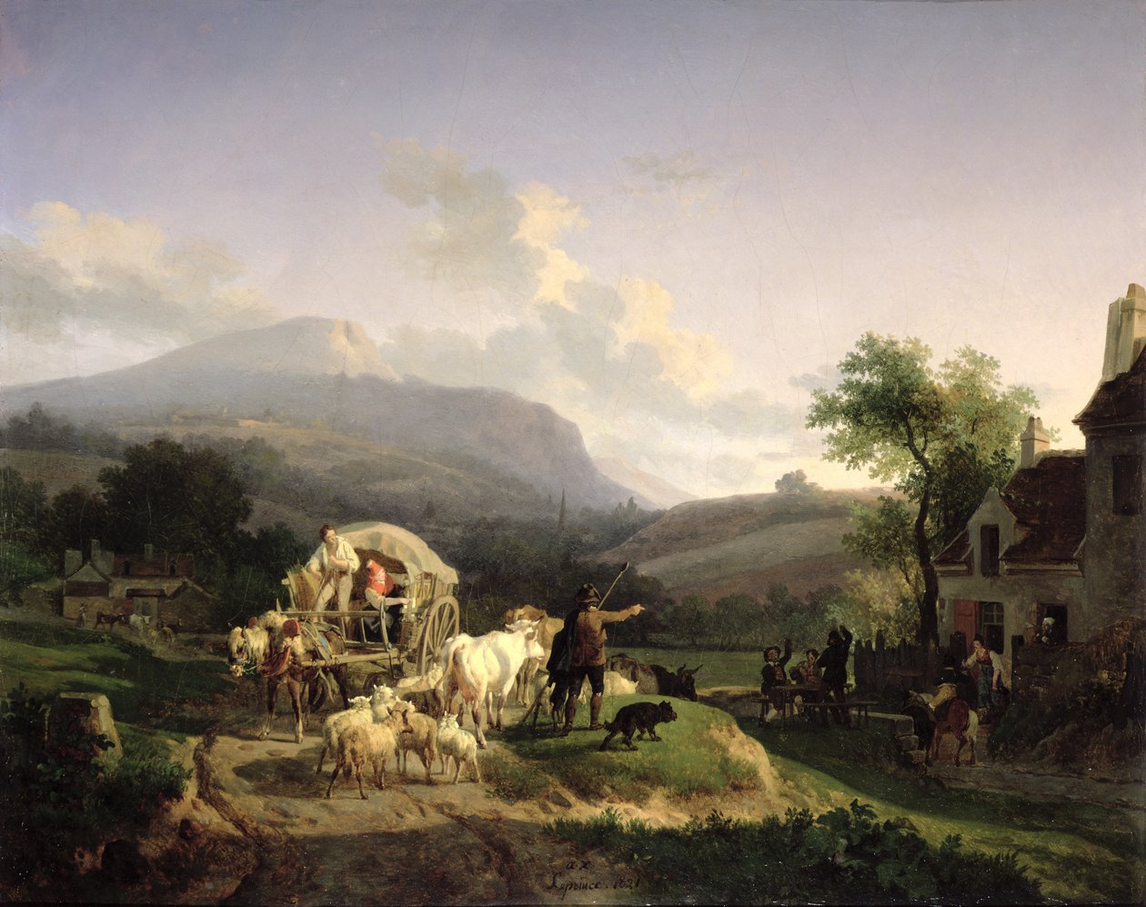 منظر ريفي ، 1821 بواسطة أوغست كزافييه ليبرينس