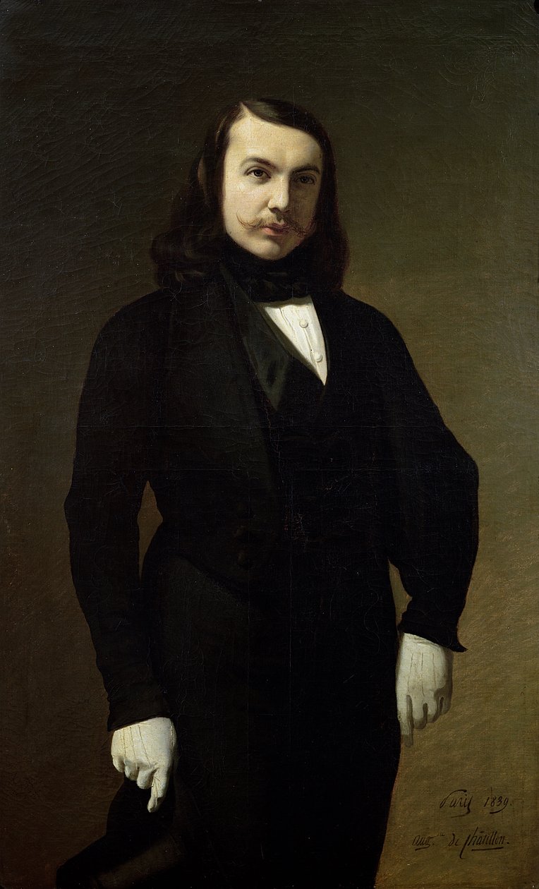 صورة ثيوفيل غوتييه (1811-1872) ، 1839 بواسطة أوغست دي شاتيلون