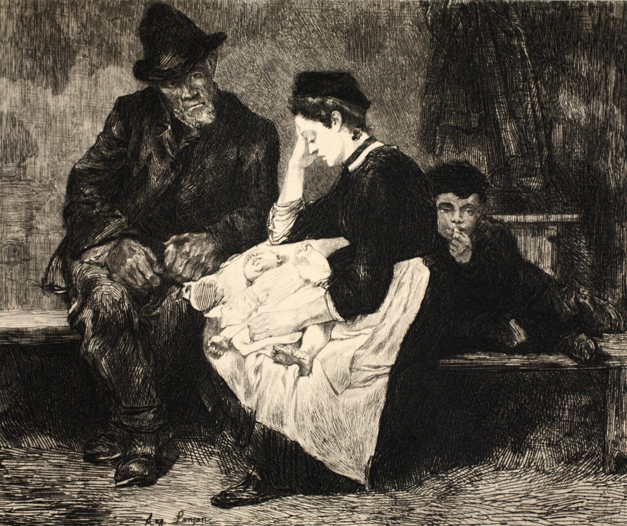 رسم توضيحي من الحانة "La Rue a Londres". بقلم G. Charpentier et Cie ، 1884 بواسطة أوغست أندريه لانكون