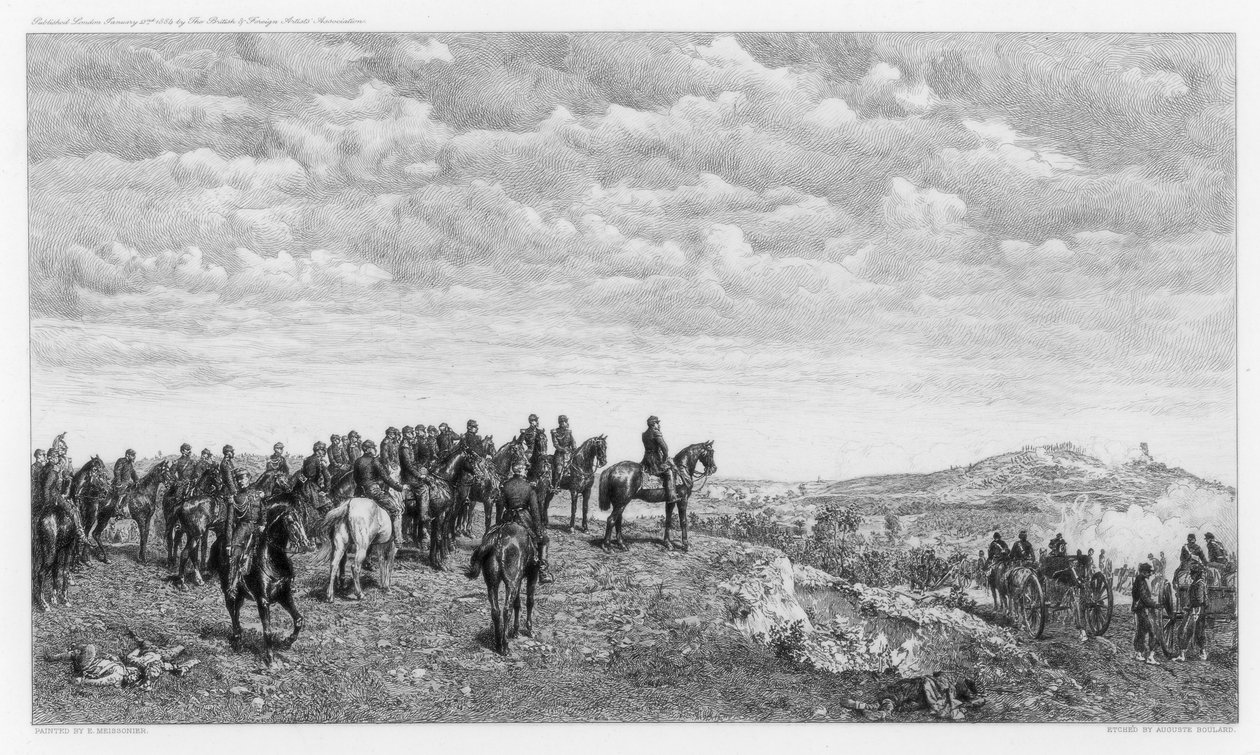 نابليون الثالث في Solferino ، c1880-1882. بواسطة أوغست بولارد