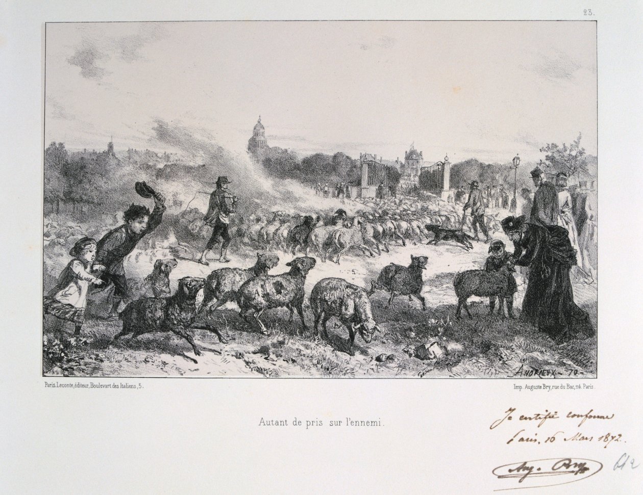 بقدر ما تم أخذه من العدو ، الحرب الفرنسية البروسية ، 1870 1872 بواسطة أوغست بري