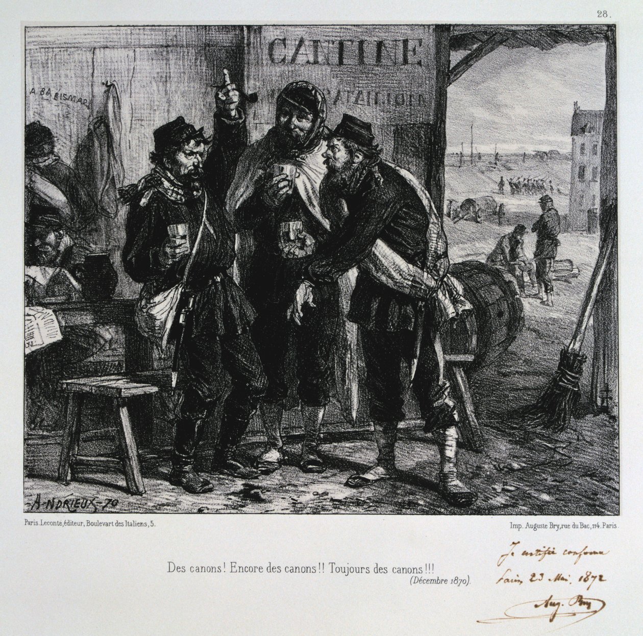 مدافع! المزيد من المدافع !! المدافع دائما !!! حصار باريس ، ديسمبر 1870 1872 بواسطة أوغست بري