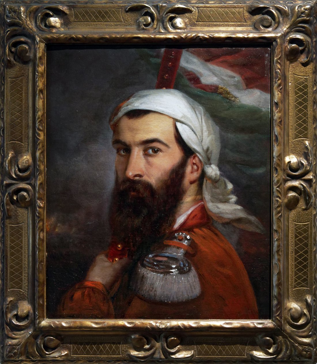 جوزيبي غاريبالدي بعد معركة مورازوني في 5 أغسطس 1848 بواسطة أوغست إستيان
