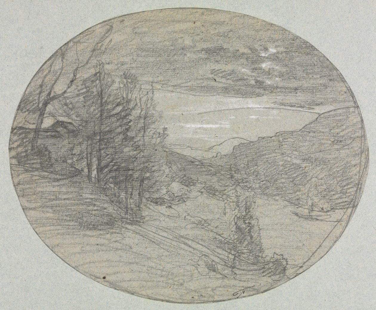 المناظر الطبيعية ، 1800s. بواسطة أوغست فرانسوا رافير