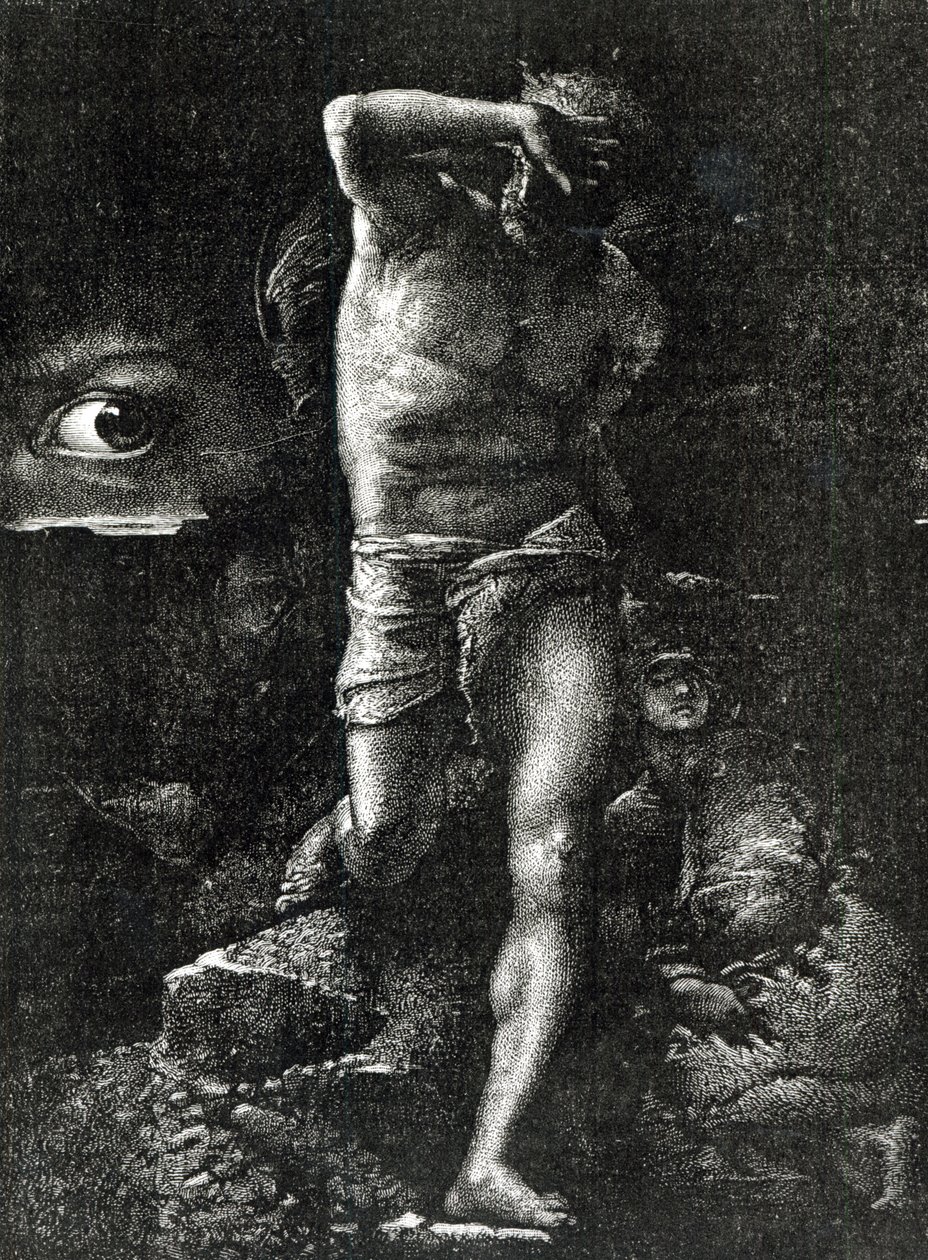 الضمير أو ، The Eye Watching Cain ، من "La Legende des Siecle" بقلم فيكتور هوغو (1802-85) بواسطة أوغست جوليت