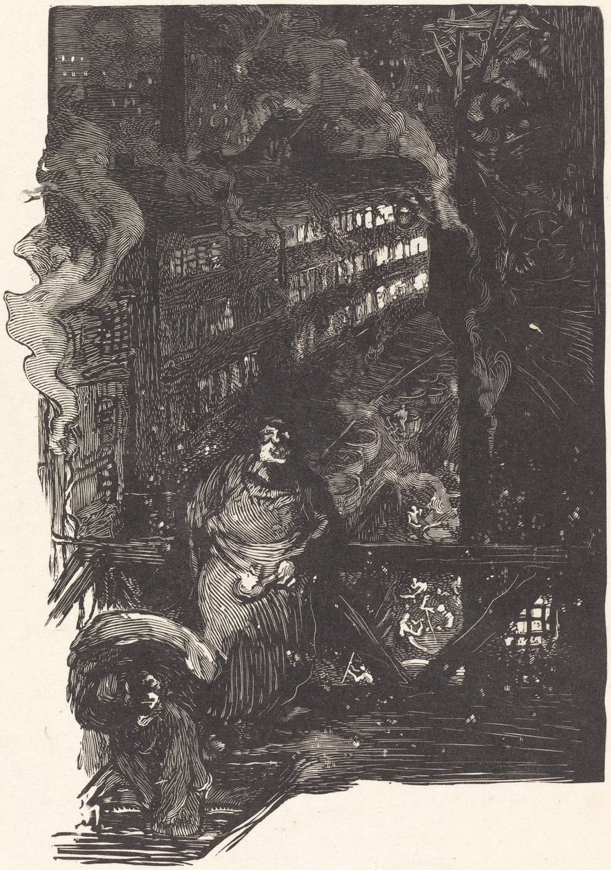 ورشة عمل Magisterium في Les Gobelins ، نُشرت عام 1901. بواسطة أوغست ليبير