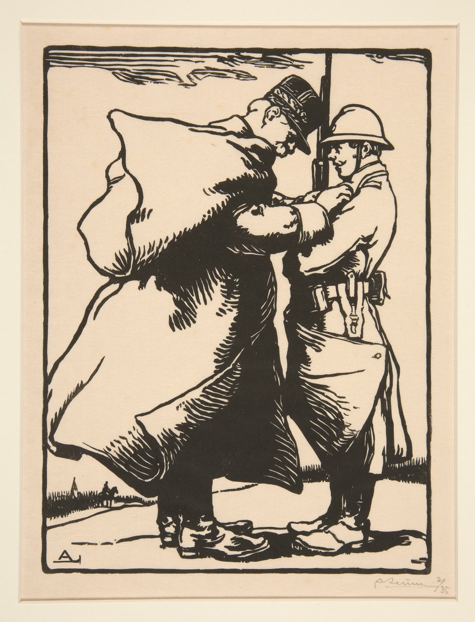 Le G؟ n؟ ral Joffre d؟ core (General Joffre Decorates) ، من La Guerre de 1914 ، السلسلة الأولى ، لا. 12 بواسطة أوغست ليبير