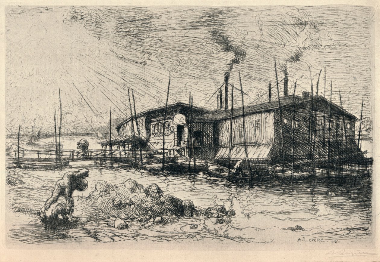 زوارق الغسيل القديمة في غرينيل ، 1915 بواسطة أوغست لويس ليبيري