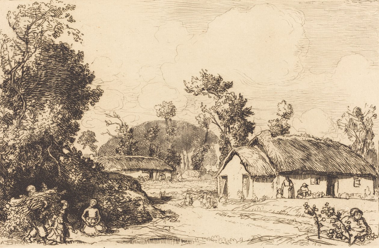 Pastime of Rest ، Vendee ، لعبة الراحة ، Vendee. بواسطة أوغست ليبير