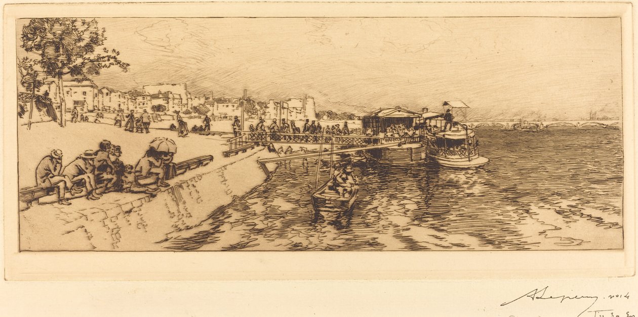 رصيف بيرسي (إمباركاديري ، كواي دي بيرسي) بواسطة أوغست ليبير