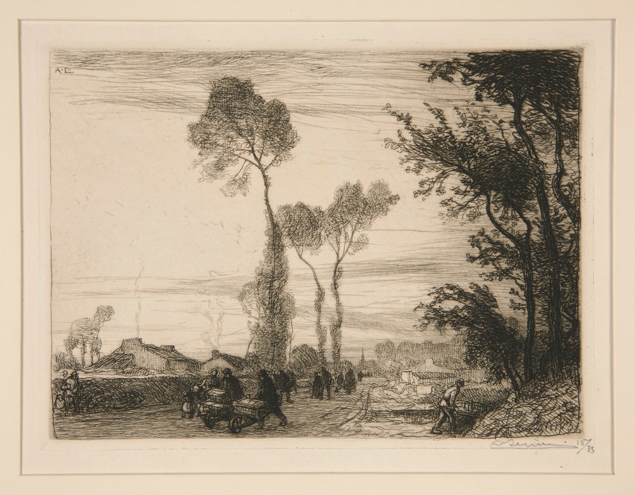 العودة من السوق؟ (Saint-Jean-de-Monts) (The Return from the Market [Saint-Jean-de-Monts]) بواسطة أوغست ليبير
