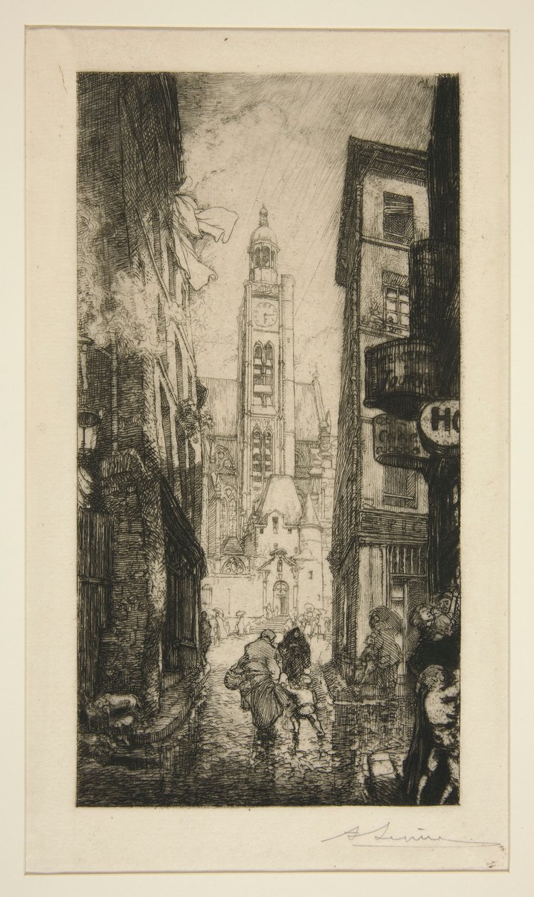 Rue de la Montagne Sainte-Geneviève ، باريس بواسطة أوغست ليبير