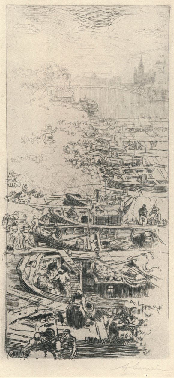 سوق التفاح ، 1915 بواسطة أوغست لويس ليبيري