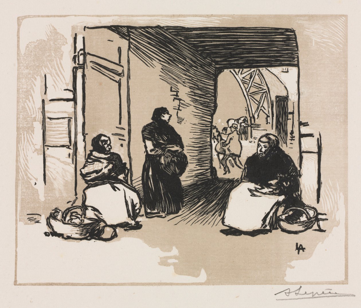باعة الخبز ، 1889. بواسطة أوغست لويس ليبيري