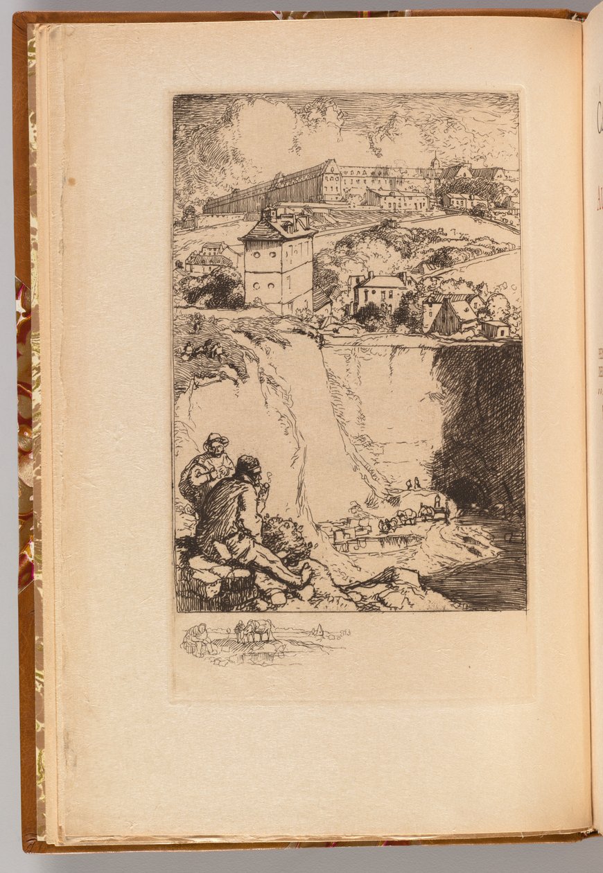 كتالوج المعرض بقلم August Lepère: Frontispiece ، 1908. بواسطة أوغست لويس ليبيري
