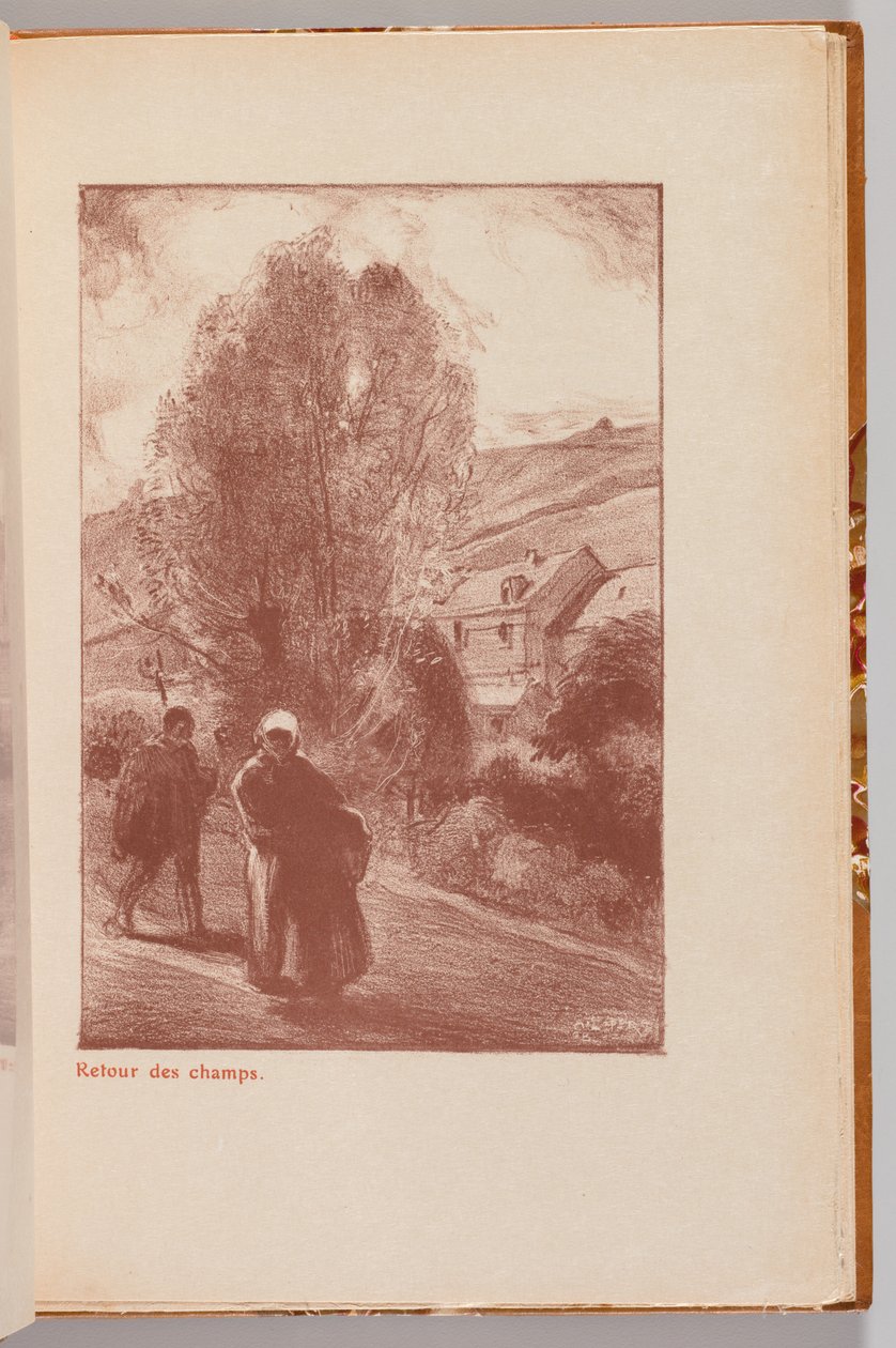 كتالوج المعرض أوغست ليبيري: العودة من الحقول ... ، 1908. بواسطة أوغست لويس ليبيري
