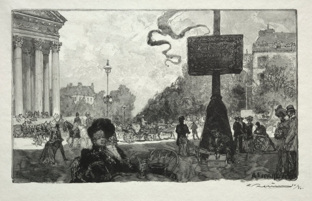 زاوية شارع رويال ، 1890. بواسطة أوغست لويس ليبيري