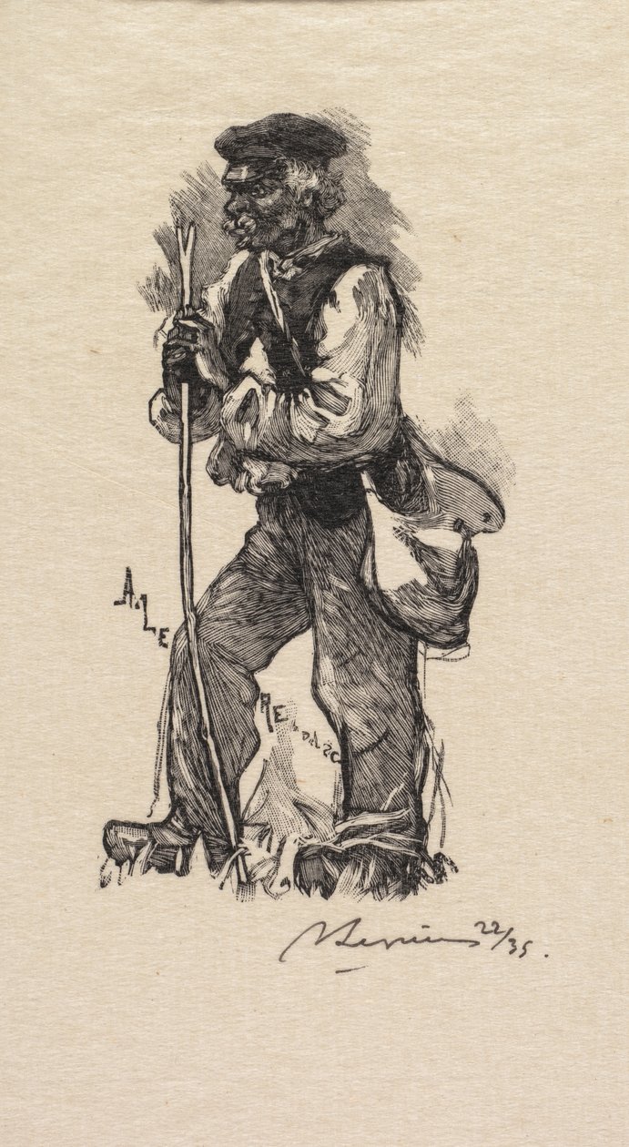 غابة Fontainebleau: Serpent Merchant La Forêt de Fontainebleau: The Snake Hunter ، 1890. بواسطة أوغست لويس ليبيري